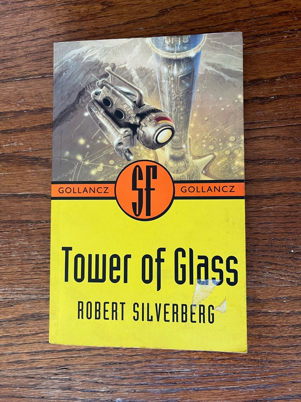 Tower Of Glass yellow cover paperback Robert Silverberg vintage book